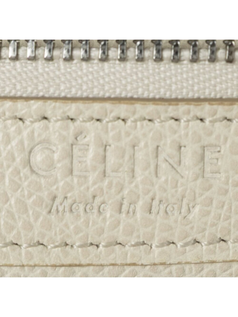 Celine Small Vertical Cabas Tote Bag Ivory Black Grain Calfskin Leather - Picture 10 of 10